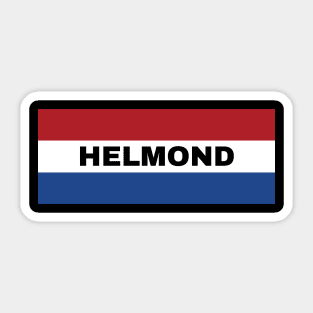 Helmond City in Dutch Flag Sticker